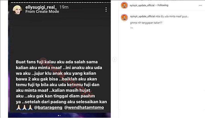 Kesal Anak Ikut Terseret, Ely Sugigi Ungkap Siap Temui Fuji Untuk Minta Maaf