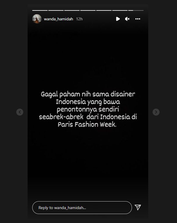 Wanda Hamidah Beri Sentilan Pedas Soal Desainer Boyong Rombongan ke Paris Fashion Week