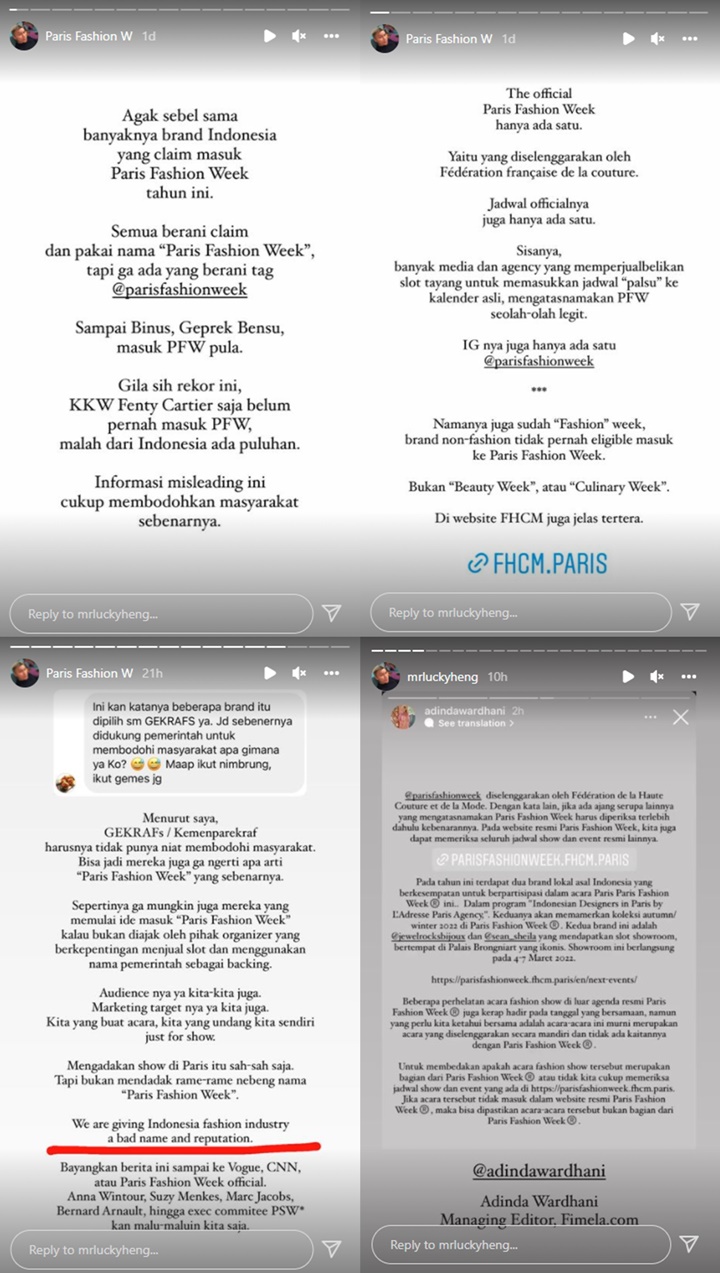 Jadwal paris fashion week 2022