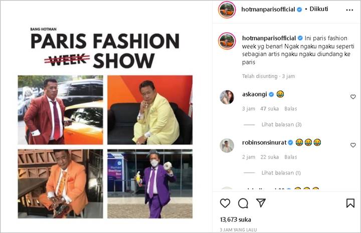 Hotman Paris Ikut Sindir Pedas Soal Artis Klaim ke Paris Fashion Week, Kok Malah Bikin Ngakak?