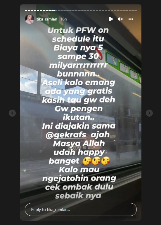 Diduga Soroti Postingan Wanda Hamidah, Tika Ramlan \'Serang\' dengan Kalimat Pedas Ini