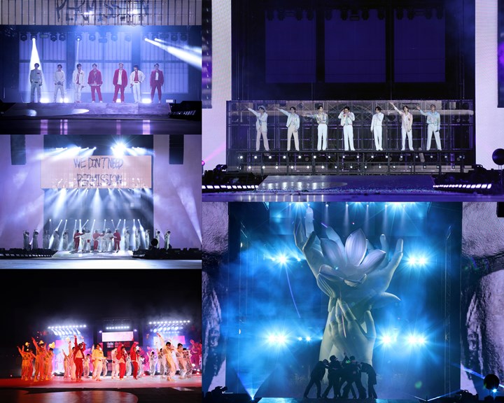 BTS Sukses Gelar Konser \'PTD ON STAGE\' di Korea, Vokal Live RM dkk Dipuji Stabil
