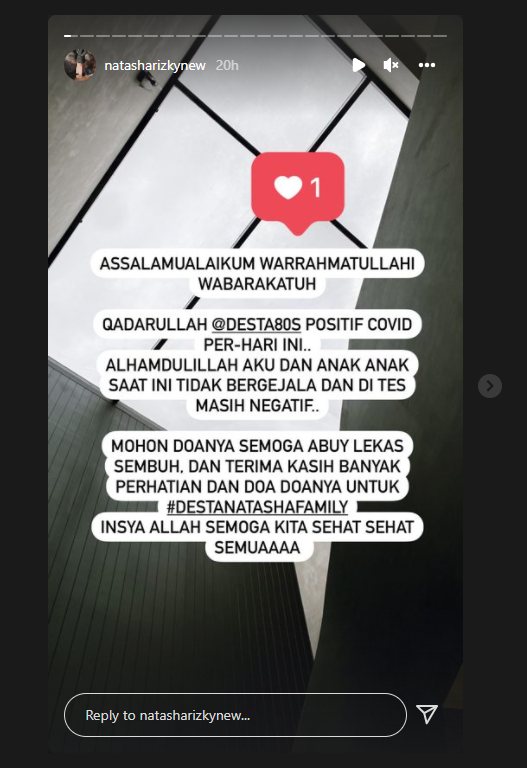 Desta Kabarkan Positif Covid-19, Natasha Rizky dan Anak-anak Ikut Terpapar?