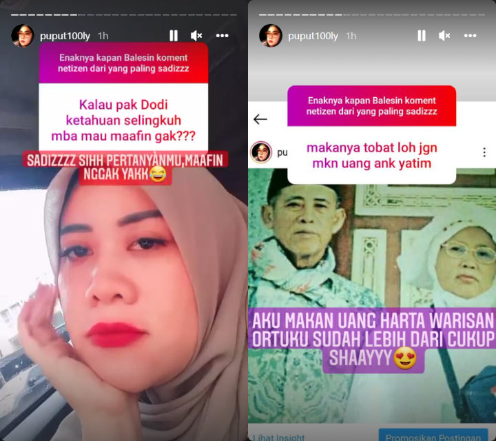 Puput Tanggapi Isu Doddy Sudrajat Selingkuh hingga Tudingan Makan Uang Anak Yatim