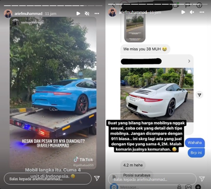 Arief Muhammad Ikut Sedih Mobil Mewahnya yang Dibeli Doni Salmanan Diangkut Polisi, Ini Alasannya