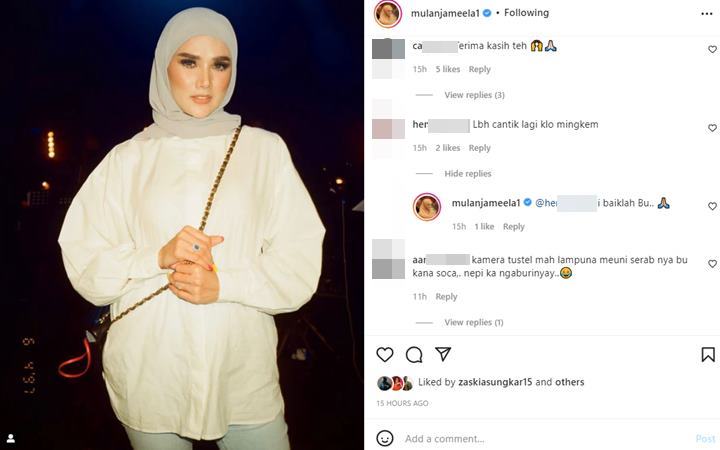 Reaksi Mulan Jameela Usai Pamer Ekspresi Foto dengan Bibir Sedikit Terbuka Malah Kena ‘Tegur’