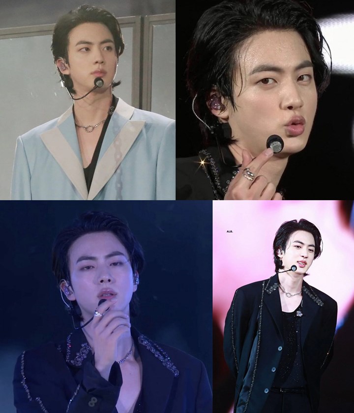 Penampilan Terbaru Jin BTS dengan Rambut Hitam di Konser Seoul Tuai Komentar Begini