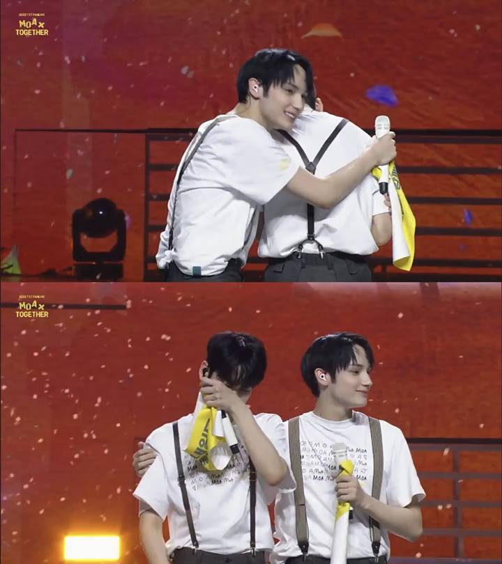 Sikap Perhatian Huening Kai \'Pukpuk\' Soobin di Acara Konser TXT Kelewat Manis