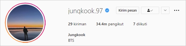 Jungkook BTS Ganti Nama Akun Instagram
