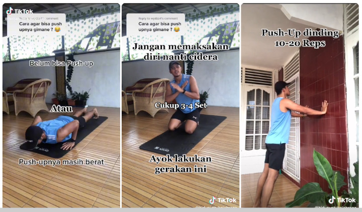 Awali dengan Gerakan <i>Wall Push Up</i>