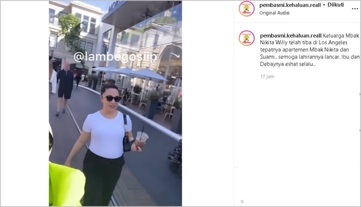 Cuma Pakai Ini, Gaya Jalan-jalan Nikita Willy di Los Angeles Jelang Melahirkan Disebut Berkelas