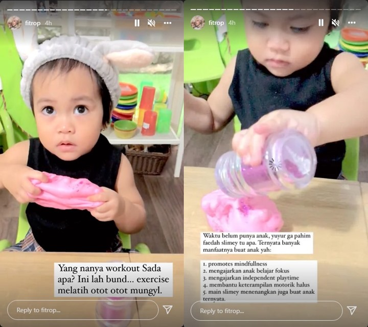 Fitri Tropica Bagikan Rahasia \'Workout Mungil\' Anak Penuh Manfaat, Pakai Apa?