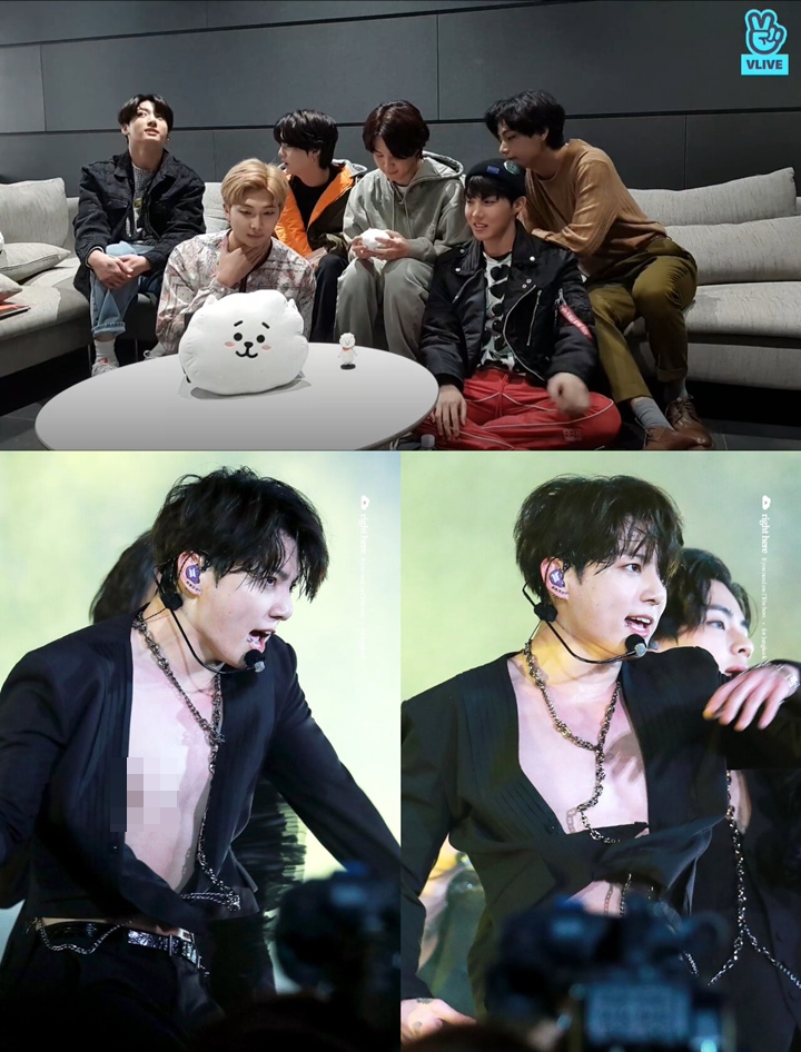 BTS Bongkar Rahasia Jungkook Yang Nyaris Telanjang Dada Saat Konser
