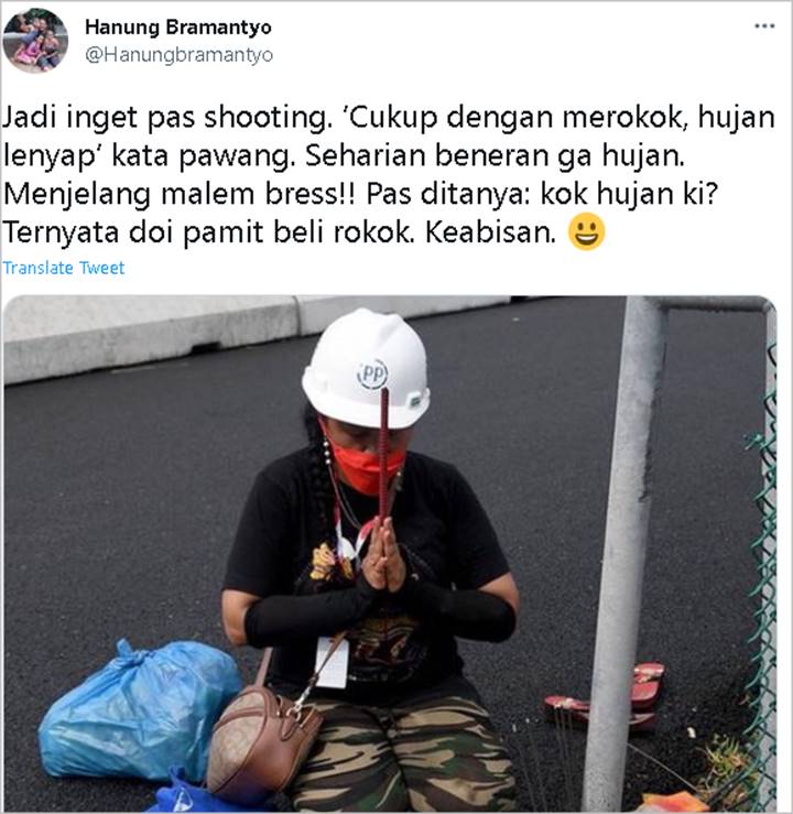 Hanung Bramantyo Ikut Bagikan Pengalaman Soal Pawang Hujan di Lokasi Syuting, Endingnya Kocak