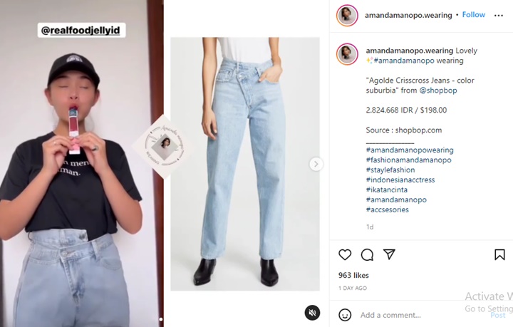Amanda Manopo Ditertawakan Gara-gara Model Celana Unik, Harganya Justru Bikin Nangis