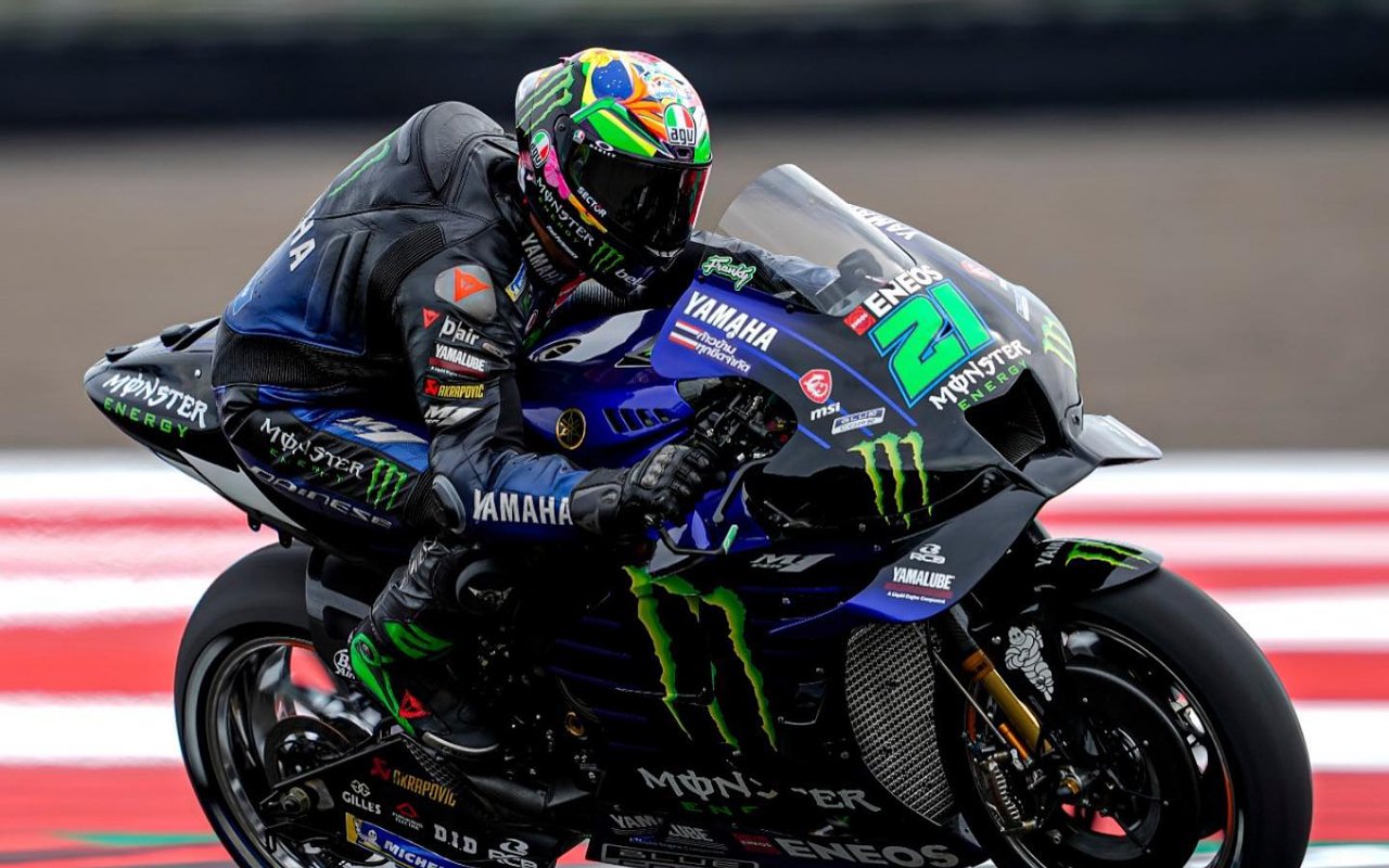 Hampir Ketinggalan Pesawat ke Italia, Pebalap MotoGP Franco Morbidelli Nekat Pakai Motor Polisi RI