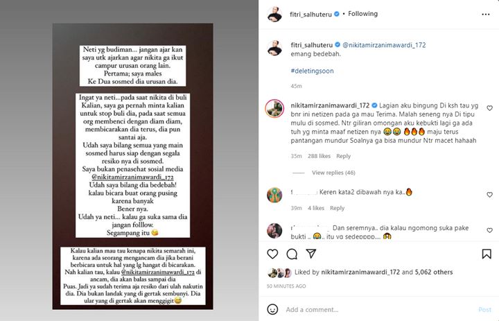 Sahabat Sebut Nikita Mirzani Kini Sedang Diancam Seseorang
