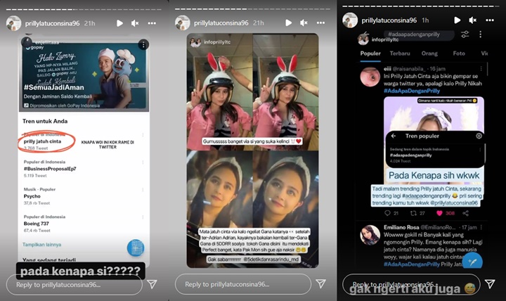 Prilly Latuconsina Trending Twitter Gara-gara Video 6 Detik, Netter Bingung Berjamaah
