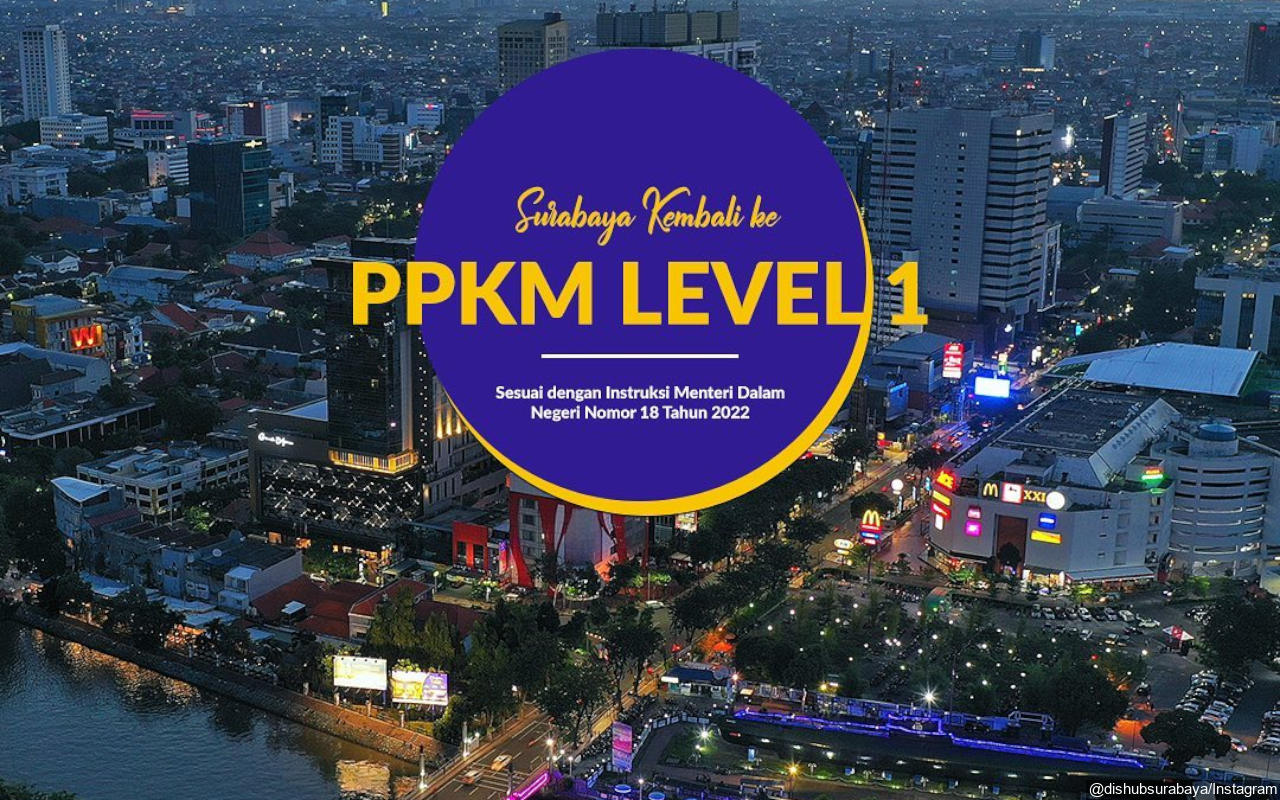 PPKM Jawa-Bali Diperpanjang Lagi, Surabaya Klaim Jadi Satu-Satunya Kota Besar yang Terapkan Level 1