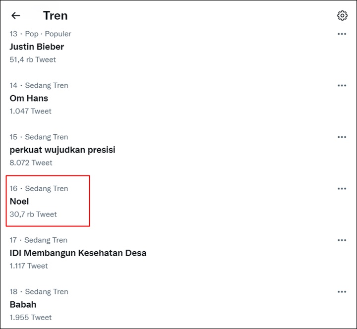 Trending Topic Twitter Indonesia