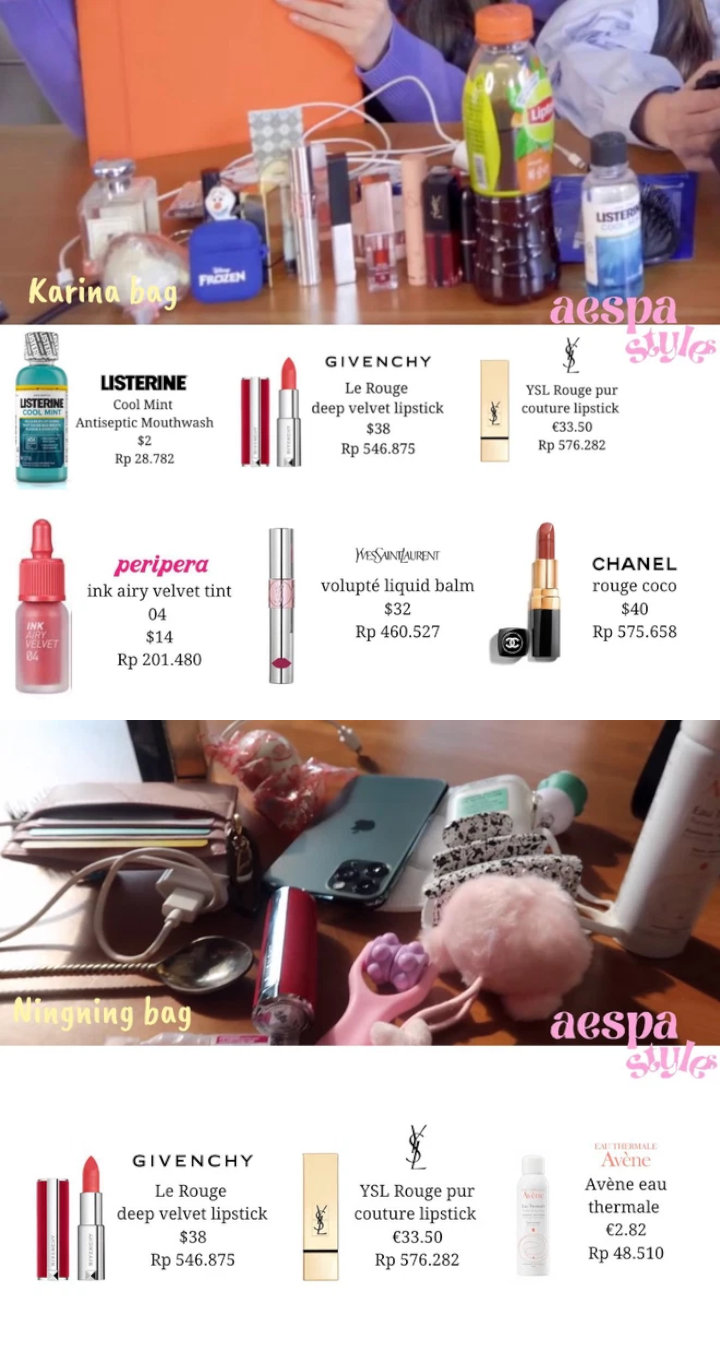 Isi Tas aespa Tunjukkan Kepribadian Masing-masing, Member Ini Bawa Lipstik Paling Banyak