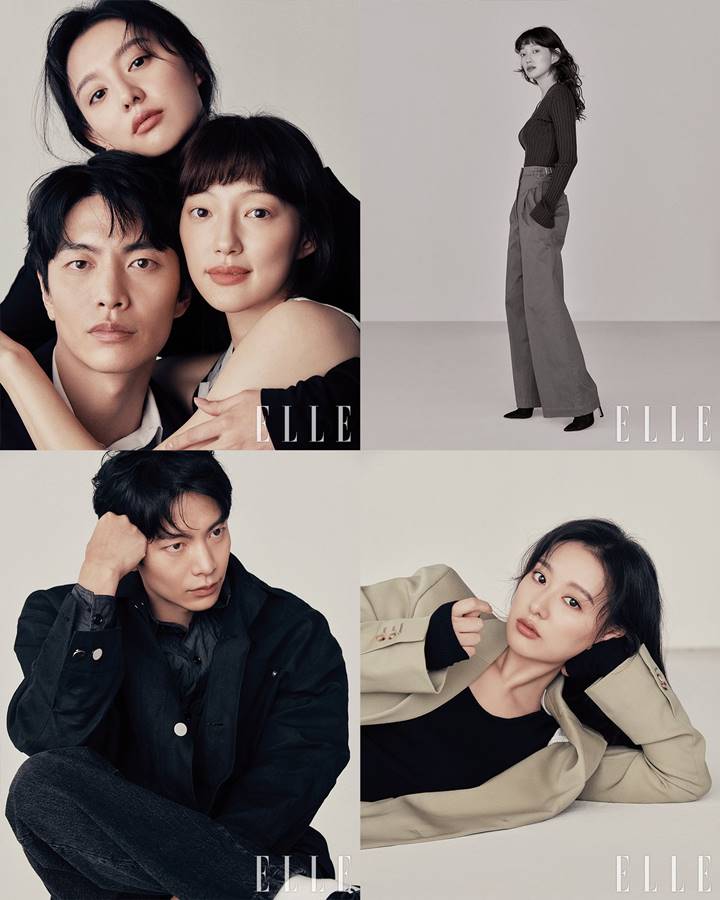 Kim Ji Won, Lee Min Ki, dan Lee El untuk Elle Korea