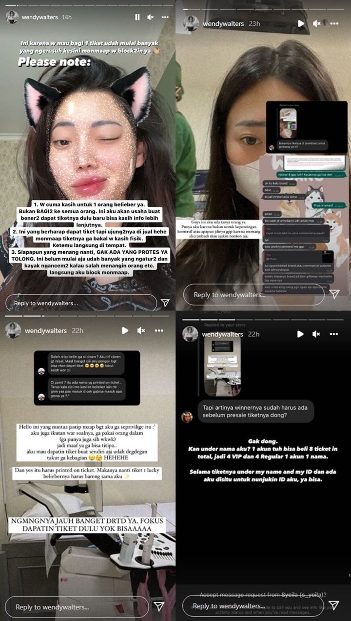 Heboh Wendy Walters Bagi-bagi Tiket Konser Justin Bieber Gratis, Ini Syaratnya