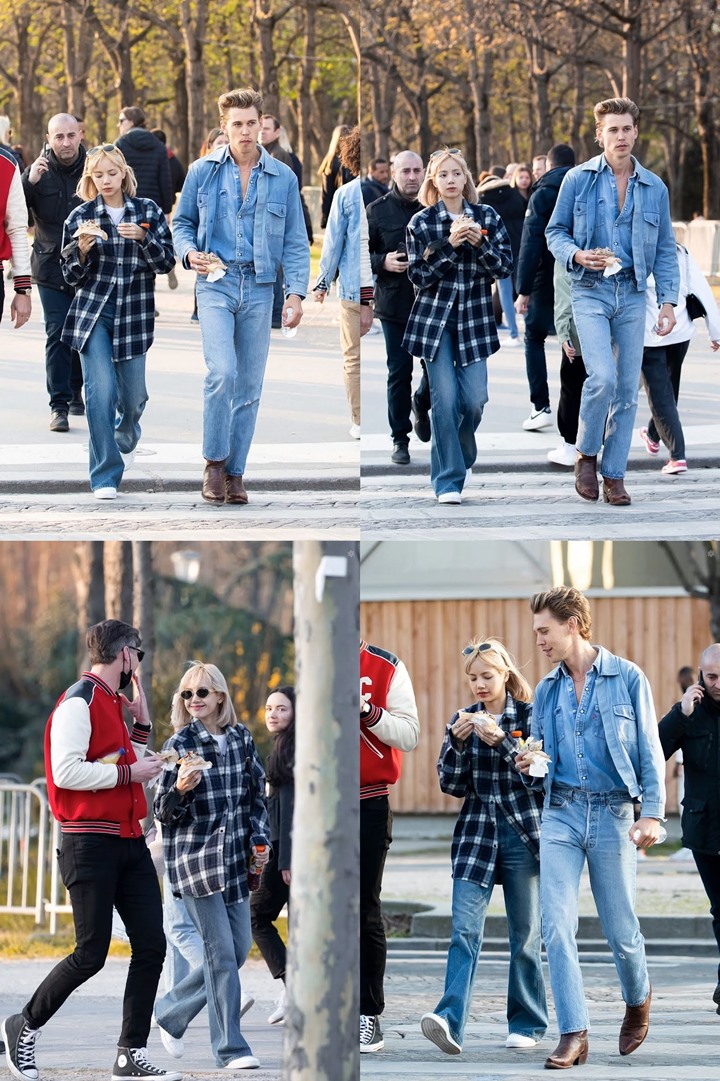 Beredar Foto-foto Lisa BLACKPINK Bareng Aktor Austin Butler di Paris, Kelihatan Akrab Banget