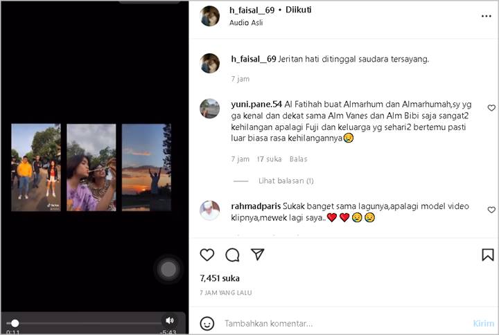 Nyesek, H. Faisal Kenang Vanessa Angel dan Bibi Andriansyah Lewat Video Ini: Jeritan Hati
