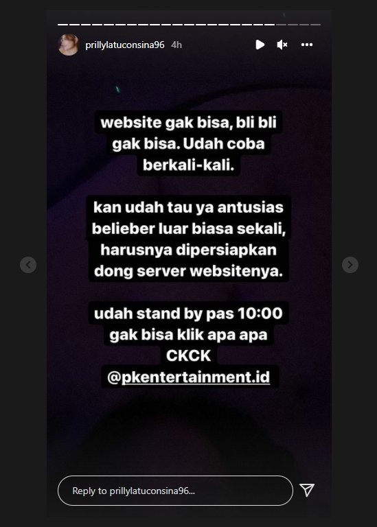 Prilly Latuconsina \'Ngomel\' Kesulitan Beli Tiket Konser Justin Bieber: Terstres!