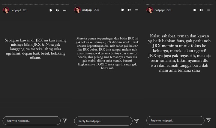 Makan Hati, Nora Alexandra Salahkan Jerinx SID yang Terlalu Mudah Dihasut Teman