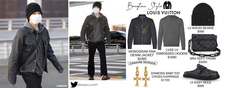 Harga Fashion Item Jimin BTS Menuju Las Vegas