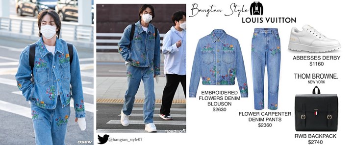 Harga Fashion Item Jin BTS Menuju Las Vegas