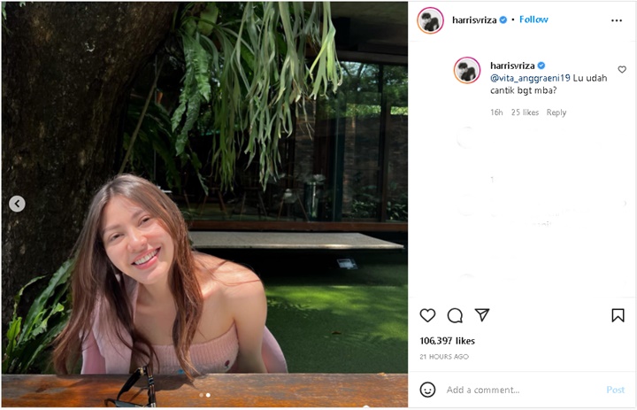 Harris Vriza Pamer Foto Bareng Pacar Malah Disindir Soal Iman, Balas Begini