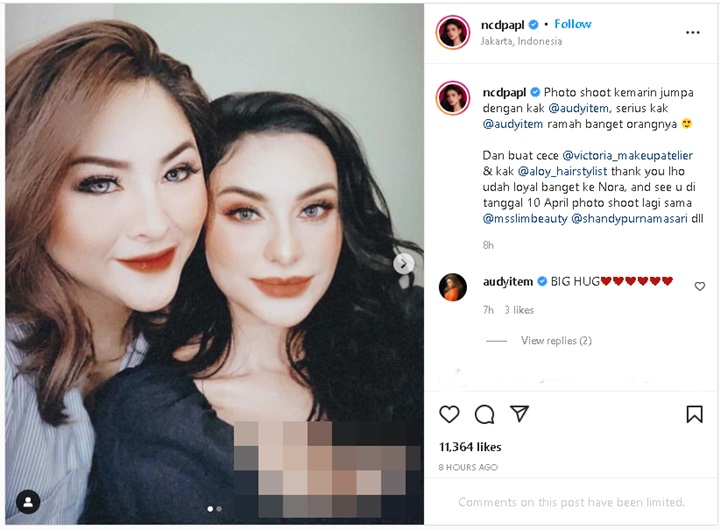 Mirip Banget, Nora Alexandra Sampai Disebut \'Kembar\' Saat Bareng Artis Cantik Ini