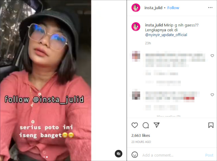 Heboh Wanita Mirip Vanessa Angel Dengan Parasnya Plek Ketiplek, Malah Picu Respon Pro Kontra