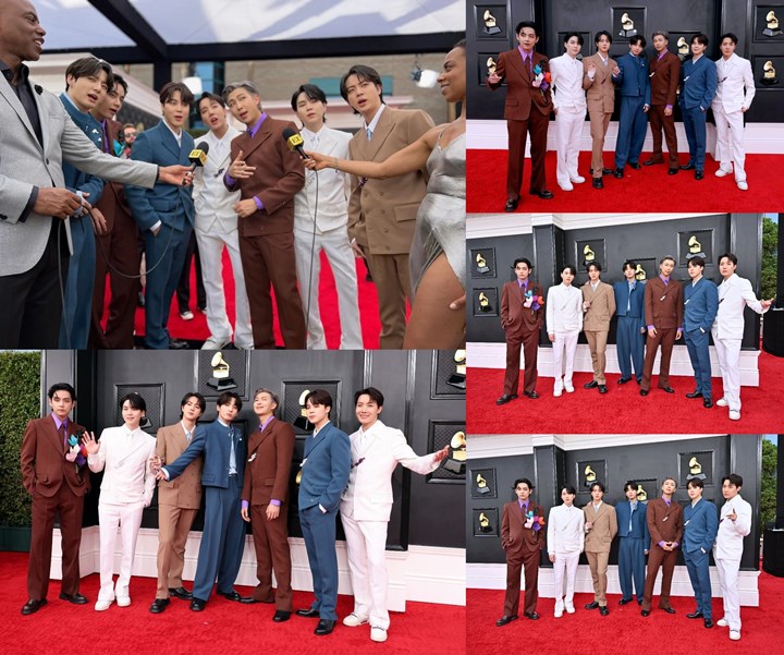 Grammy Awards 2022: Kelewat Mengesankan, Penampilan BTS di Red Carpet Tuai Pujian Selangit