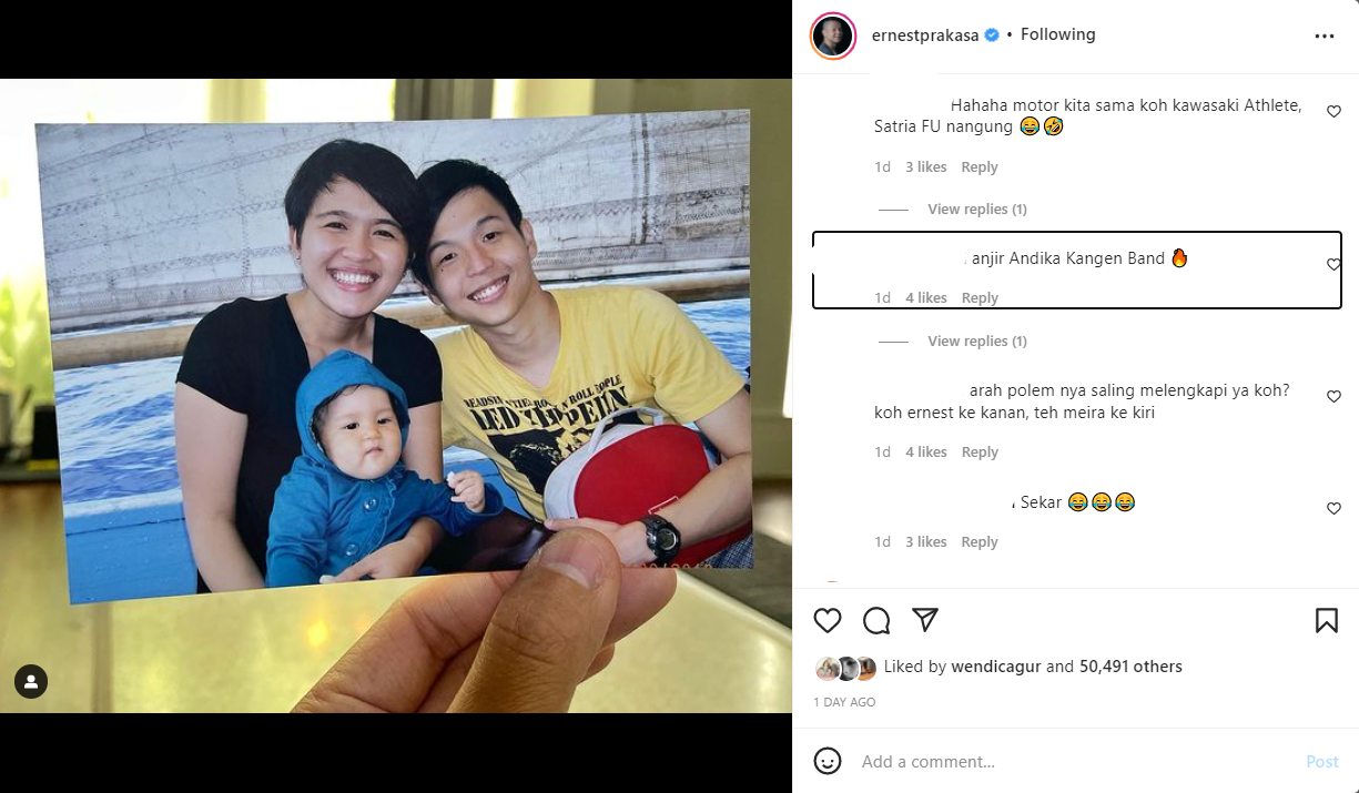 Model Rambut Jadul Ernest Prakasa Sukses Jadi Sorotan, Disebut Mirip Sosok Penyanyi Kondang Ini