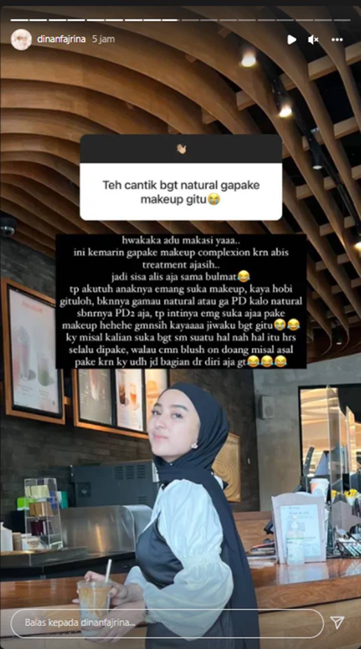 Biasa Dandan, Dinan Fajrina Bikin Pangling Saat Perlihatkan Wajah Natural Tanpa Riasan