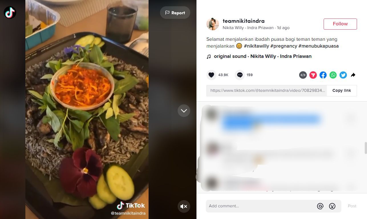 Vibes \'Emak-emak\' Nikita Willy Disebut Terpancar Saat Pamer Menu Buka Puasa di Los Angeles