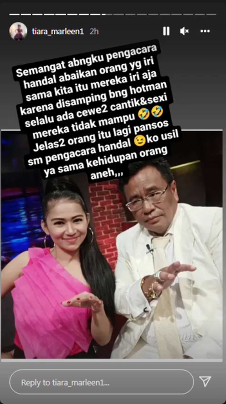 Tiara Marleen Mendadak Beri Dukungan Untuk Hotman Paris