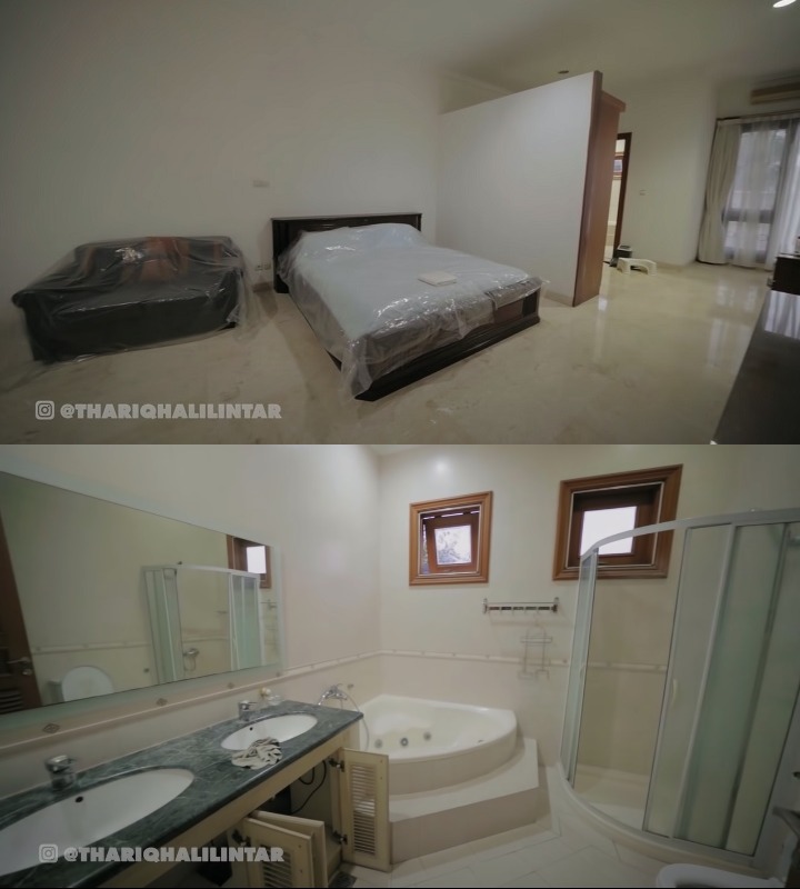 Kamar mandi elegan dan kamar luas