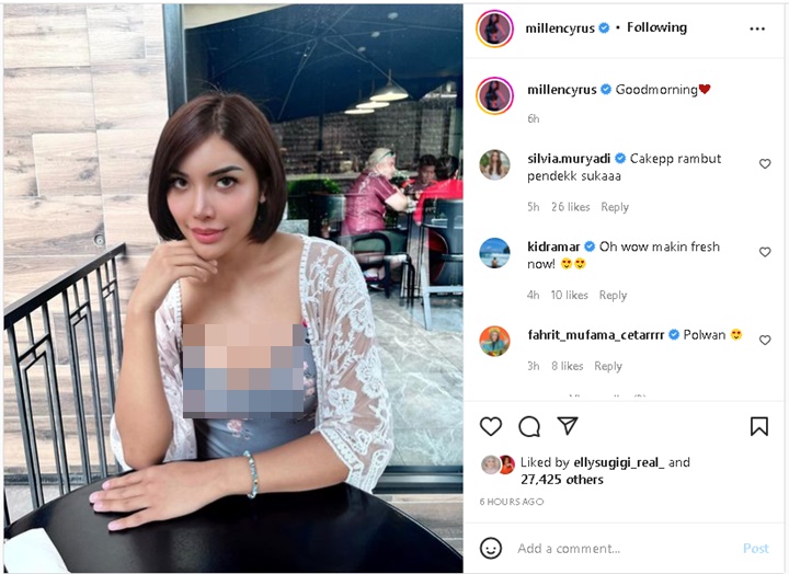 Tampil Beda, Millendaru Pamer Gaya Rambut Pendek Tuai Pujian?