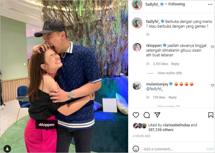 Fadly Faisal Umbar Kemesraan Dengan Rebecca Klopper Langsung Jadi Perbincangan