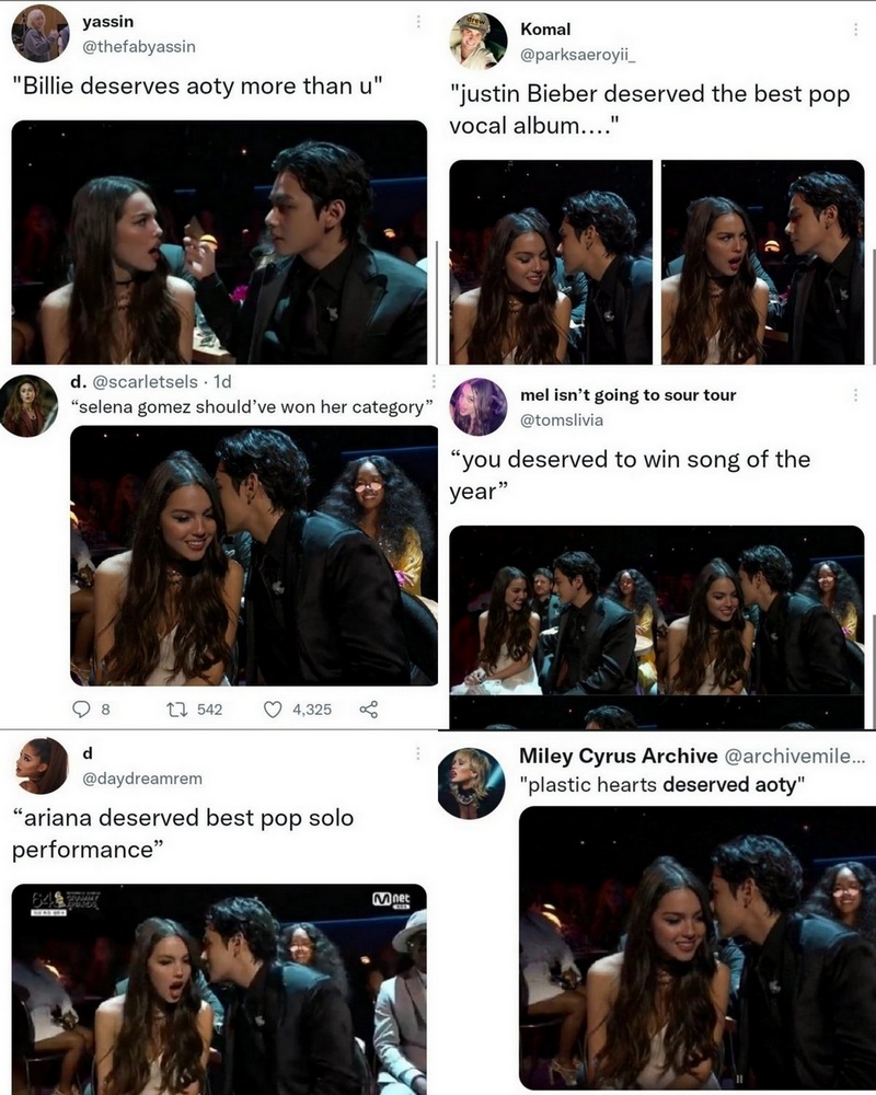 Disebut Momen Ikonik di Grammy, Flirting V ke Olivia Rodrigo Viral Jadi Meme Lucu di Banyak Sosmed