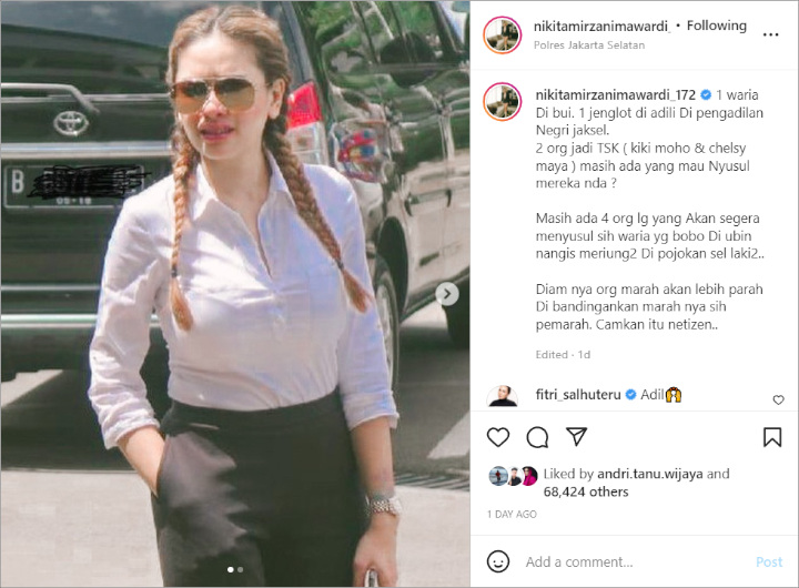 Nikita Mirzani Ngaku Bakal Penjarakan 4 Orang, Siapa Saja?