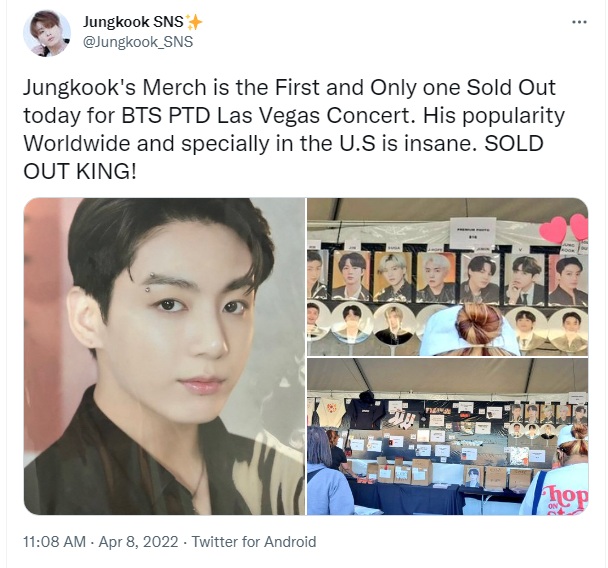 Bukti Popularitas Mendunia, Merchandise Jungkook Paling Laku di Konser BTS di Las Vegas