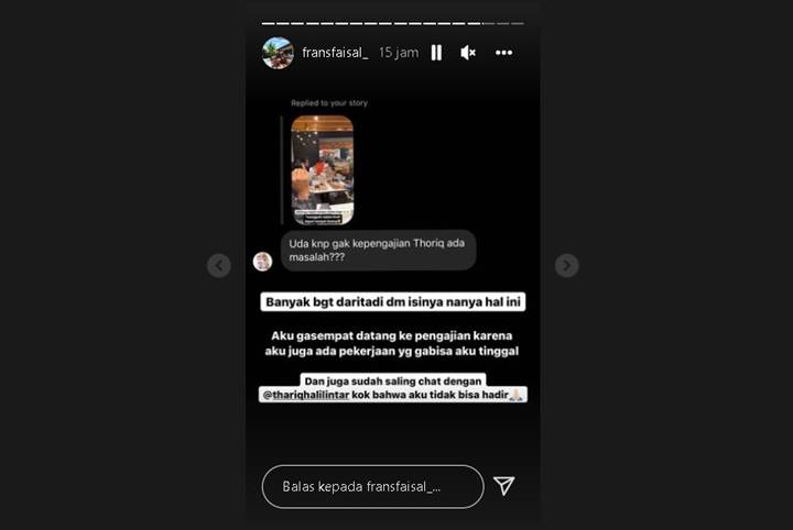 Kakak Fuji Langsung Bereaksi Usai Dapat Tudingan Miring Gara-gara Absen di Acara Thariq Halilintar