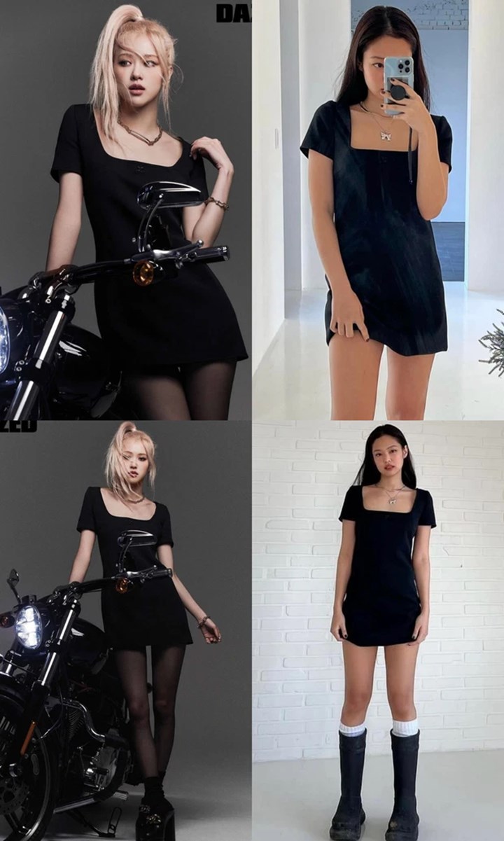 Jennie dan Rose BLACKPINK Kembaran Dress Seksi, Auranya Beda Banget