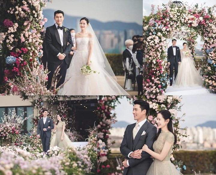 Foto HD Dirilis Agensi, Pernikahan Hyun Bin dan Son Ye Jin Bak Negeri Dongeng